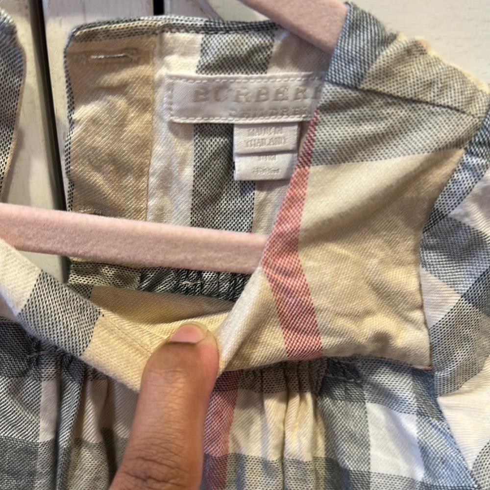 Burberry Toddler Raegan Check Shift Dress Size 18M - Picture 2 of 4
